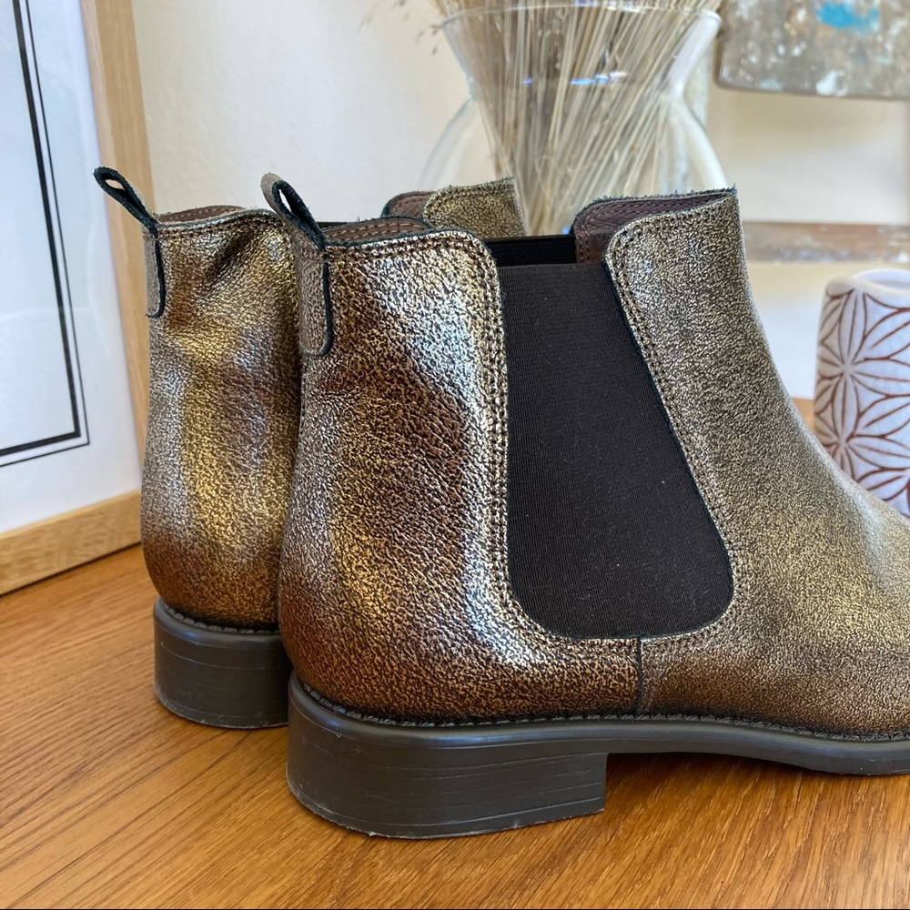 Golden Ankle Boots For The Holidays View 2